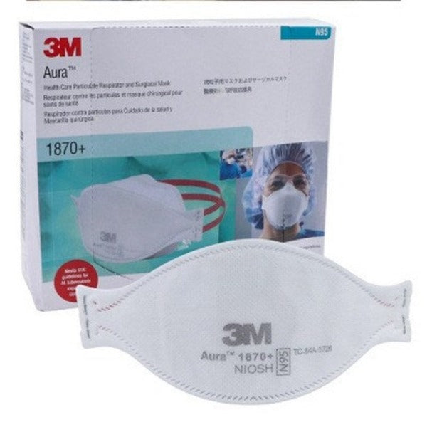 3M Aura HC Particulate Respirator 1870+ 12 boxes/case